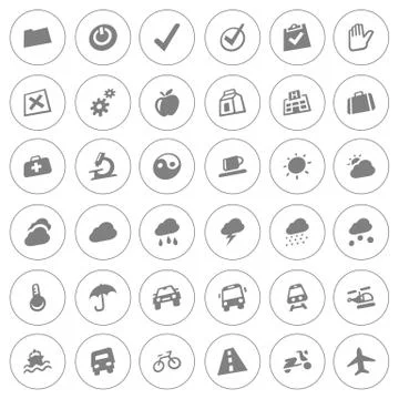 Icon set Stock Illustration