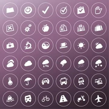 Icon set Stock Illustration