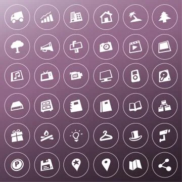 Icon set Stock Illustration
