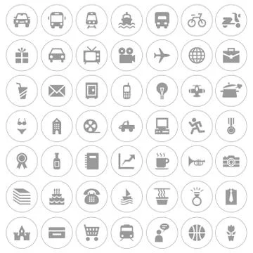 Icon set Stock Illustration