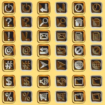 Icon set Stock Illustration