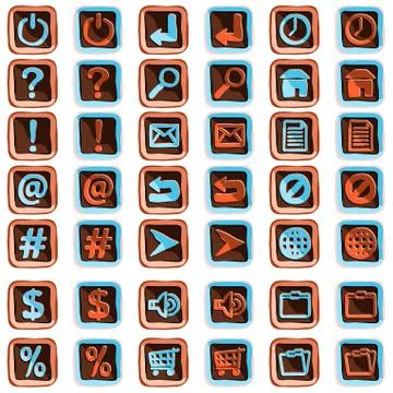 Icon set Stock Illustration