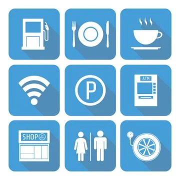 Icon set Illustrazione stock