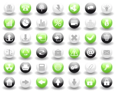 Icon set Stock Illustration