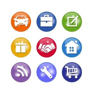Icon set Stock Illustration