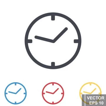 The icon. Set. Isolated on white background. For your design. Stock Illustration