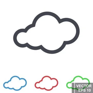 The icon. Set. Isolated on white background. For your design. Stock Illustration