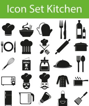 Icon Set Kitchen イラスト素材