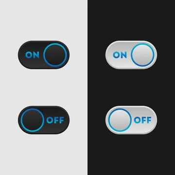 Icon set multi colored button in flat style. Illustrazione stock