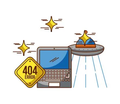 Icon set page not found Stock Illustration