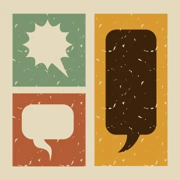 Icon set pop art comics Stock-Illustration