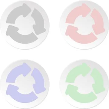 Icon set - recycle Stock Illustration