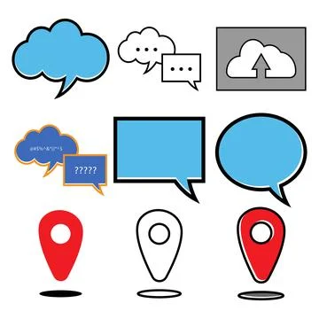 Icon set vector illustration Stock-Illustration