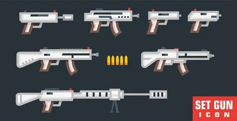Icon set weapon Stock Illustration