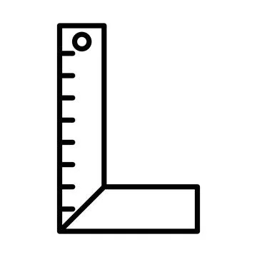 Icon Of Setsquare Stockillustratie