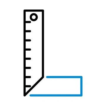 Icon Of Setsquare Stockillustratie