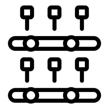 Icon of settings sliders representing options and customization 스톡 일러스트