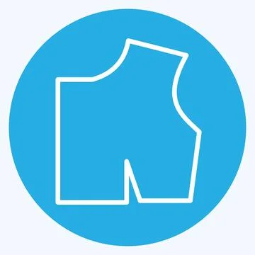 Icon Sewing Pattern. suitable for education symbol. blue eyes style. simple d Stock Illustration