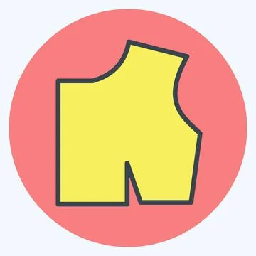 Icon Sewing Pattern. suitable for education symbol. color mate style. simple  Stock Illustration