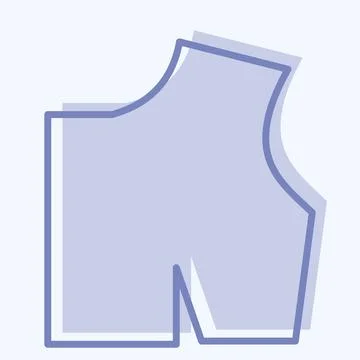 Icon Sewing Pattern. suitable for education symbol. two tone style. simple de イラスト素材