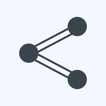 Icon Sharing. suitable for web interface symbol. glyph style. simple design e Stock Illustration