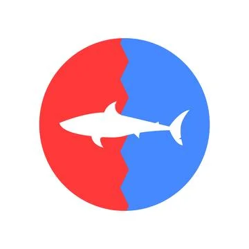 Icon shark vector Stock Illustration
