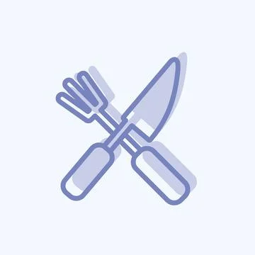 Icon Sharp Tools. suitable for Garden symbol. two tone style. simple design e Stock Illustration