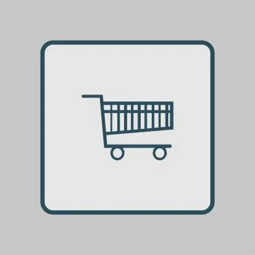 Icon of shopping chart Stock Illustration