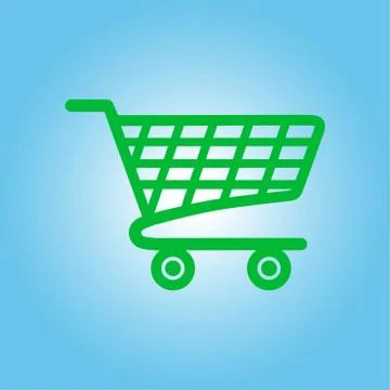 Icon of shopping chart. Stock Illustration