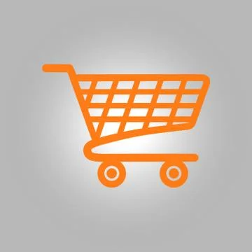 Icon of shopping chart. Illustrazione stock