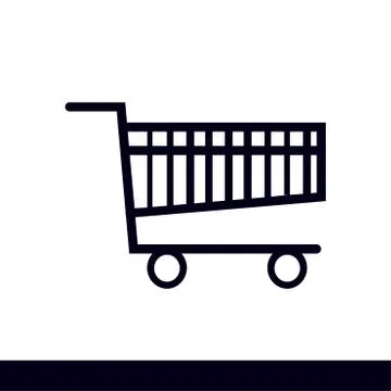 Icon of shopping chart. Stock Illustration