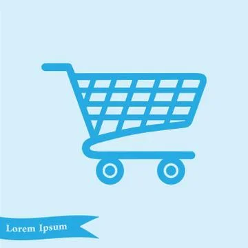 Icon of shopping chart. Stock Illustration