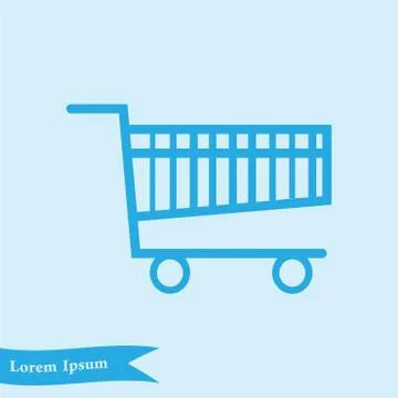 Icon of shopping chart. Stock Illustration