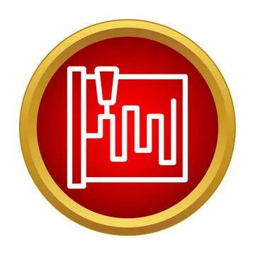 Icon showing a 3d printer nozzle creating a rising object Stock-Illustration