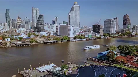 Icon siam chao phraya river- bangkok 스톡 동영상 231172992