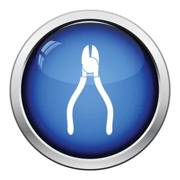 Icon of side cutters Stock Illustration