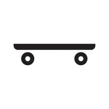 Icon of skateboard Stock Illustration