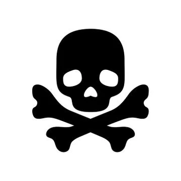 Icon of Skull and bones - vector iconic design Stock Illustration