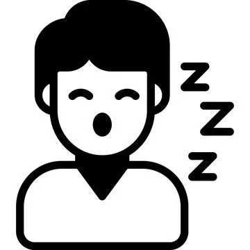 An icon of sleeping men vector design Illustration
