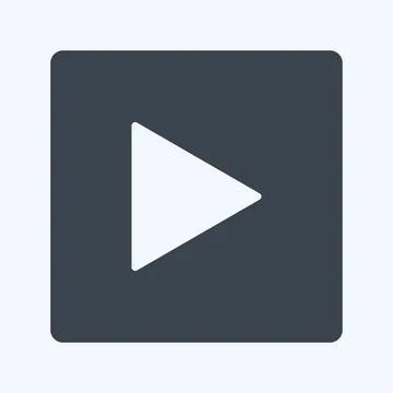 Icon Slideshow. suitable for Photo Editing symbol. glyph style. simple design Illustrazione stock