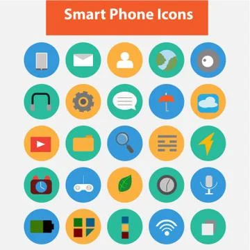 Icon for smart phone vector. Stock Illustration
