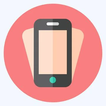 Icon Smartphone Shake. suitable for web interface symbol. flat style. simple  Stock Illustration