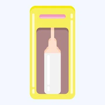 Icon Soda Machine. suitable for Kitchen Appliances symbol. flat style. simple Stock Illustration