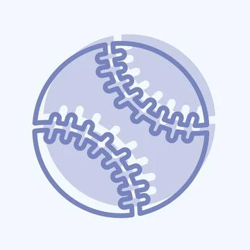 Icon Soft Ball - Two Tone Style - Simple illustration,Editable stroke 스톡 일러스트