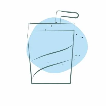 Icon Soft Drink. related to Beverages symbol. Color Spot Style. design editab Ilustración de archivo