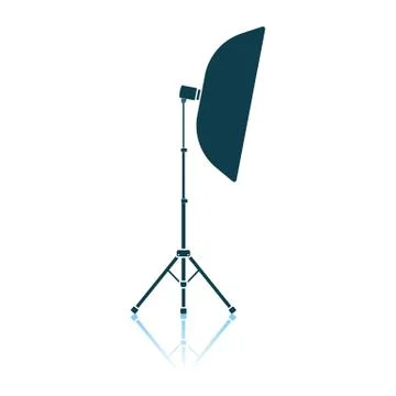 Icon Of Softbox Light Illustrazione stock