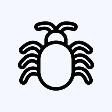 Icon Software Bug. suitable for Security symbol. line style. simple design ed 스톡 일러스트