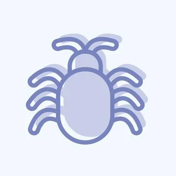 Icon Software Bug. suitable for Security symbol. two tone style. simple desig Stock Illustration