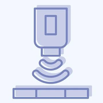 Icon Solor Sensor. related to Sensors symbol. two tone style. design editable Illustrazione stock