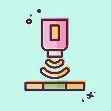 Icon Solor Sensor. related to Sensors symbol. MBE style. design editable Illustrazione stock